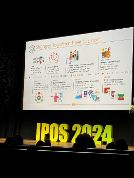 Photo of a slide at a conference