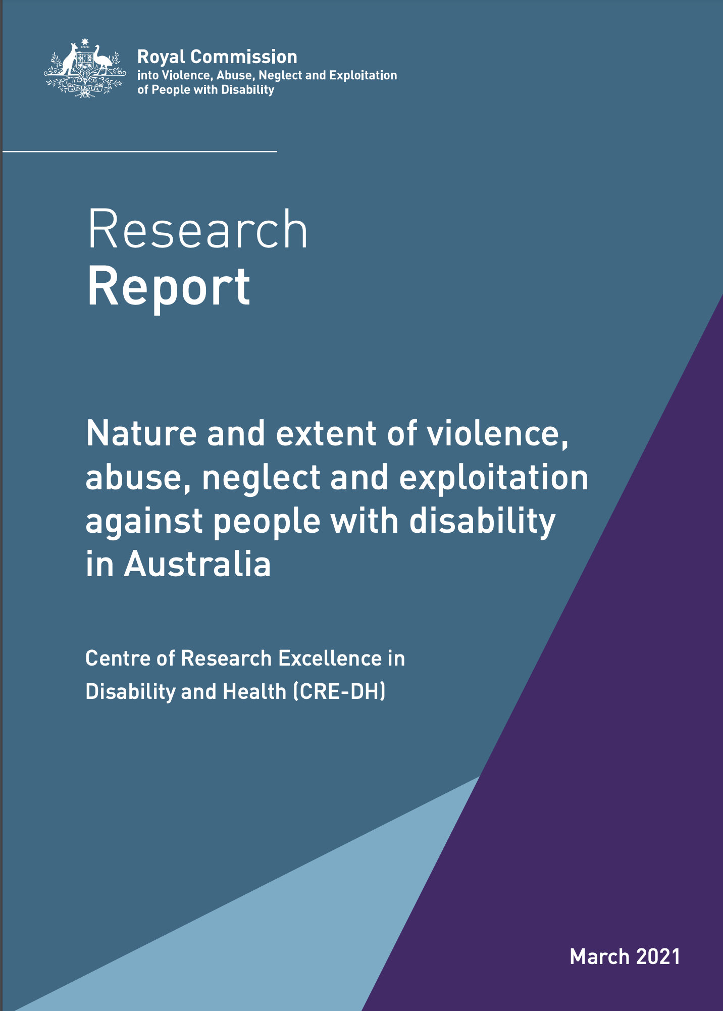 Front cover of Report 