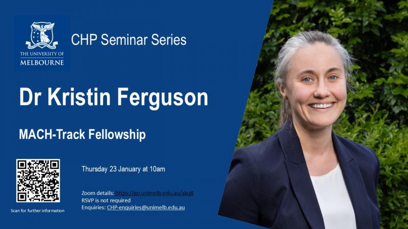 Image for CHP Seminar Dr Kristin Ferguson