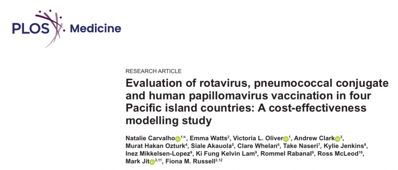 Image for New Publication: Cost-effectiveness of three vaccines in four Pacific Island countries – economic evidence supporting immunisation policy
