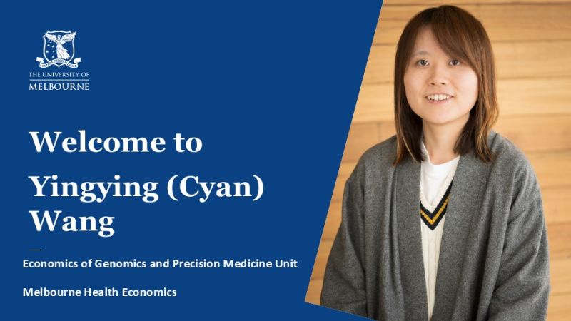 Image for Welcome Yingying (Cyan) Wang