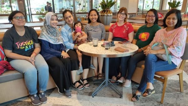Project team members meeting in Yogyakarta