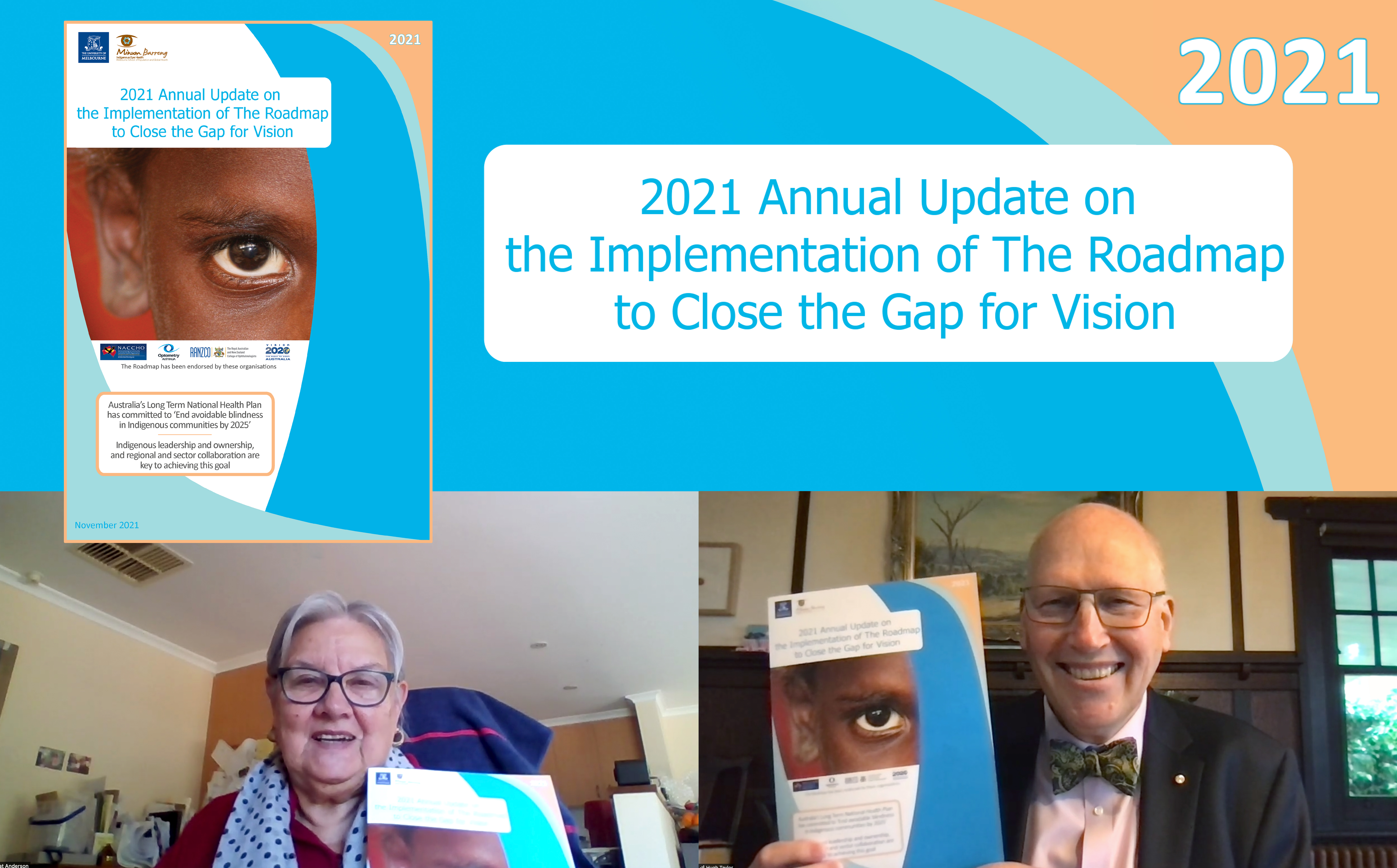 aAU launch- hugh-pat hugh taylor and pat anderson launching the annual update online