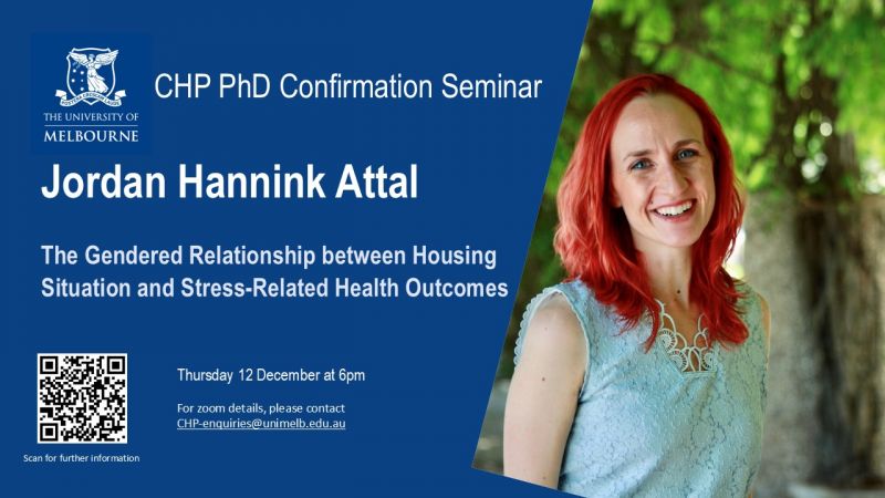 Image for CHP PhD Confirmation Seminar - Jordan Hannik Attal