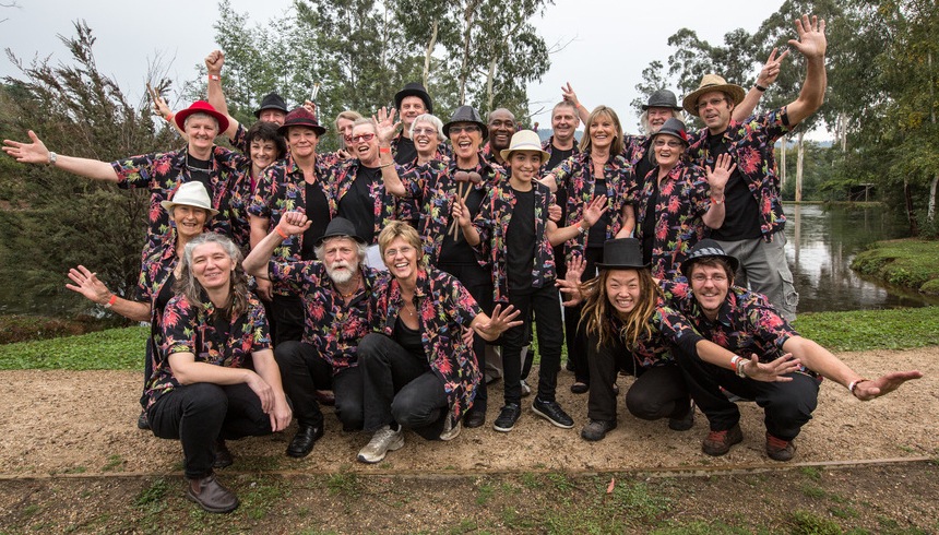 Pans on Fire, Marysville's original steelband formed in late-2009 after the Feb 7 bushfires, took out the award for Emerging Talent - not bad for a bunch of people who had never seen a steel pan before 2009.