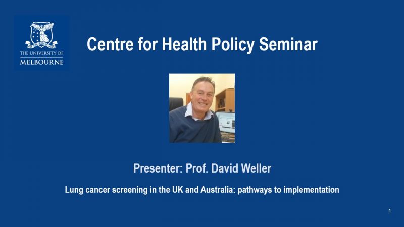 Image for CHP Seminar - David Weller