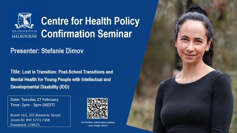 Image for CHP PhD Confirmation Seminar - Stefanie Dimov