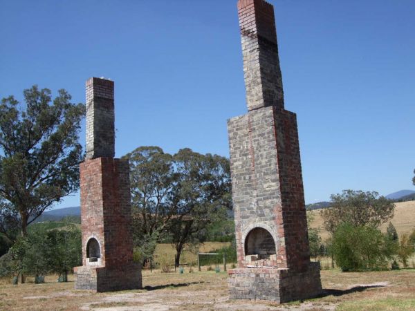 Chimneys from the Original House in Dixons Creek
