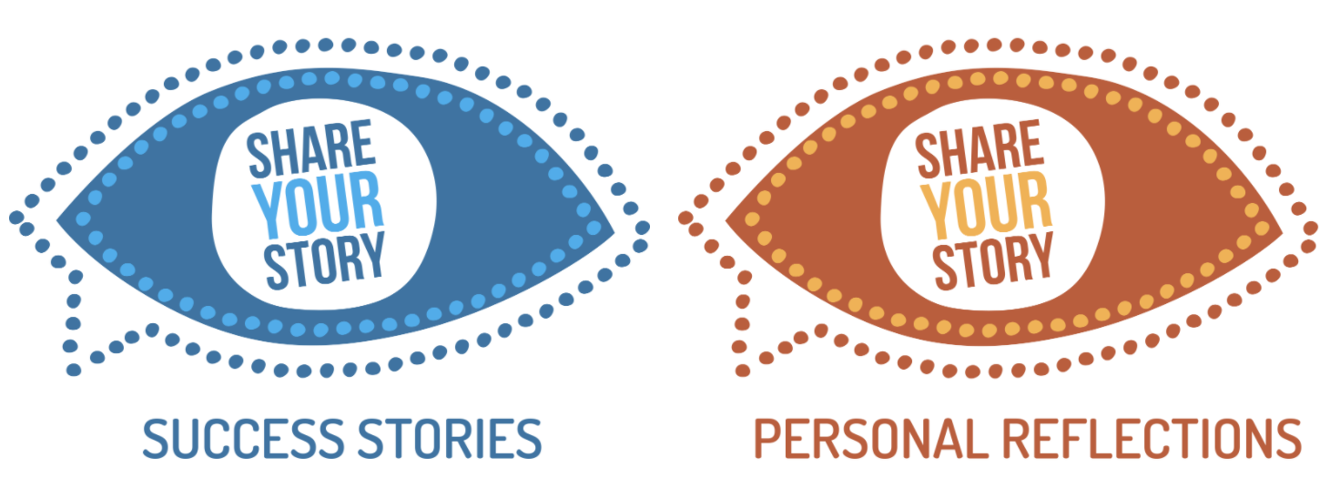 share your story logo and personal reflections logo