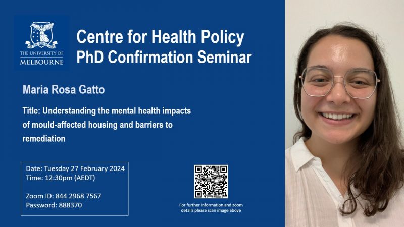 Image for PhD Confirmation Seminar - Maria Rosa Gatto