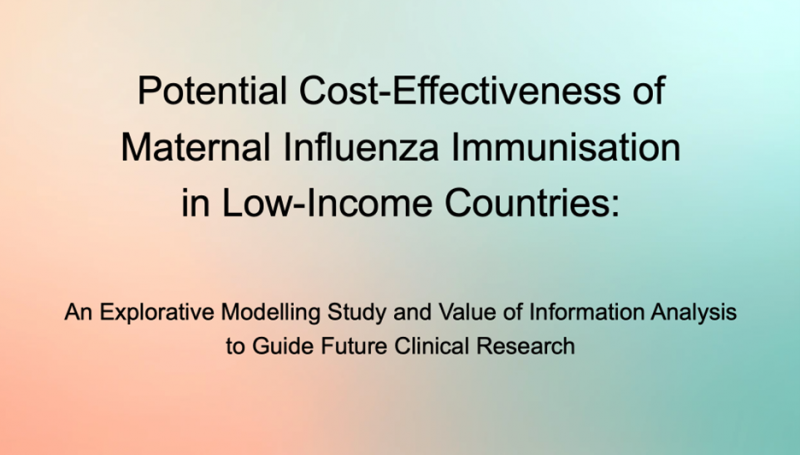 Image for Potential Cost-Effectiveness of Maternal Influenza Immunisation in Low-Income Countries