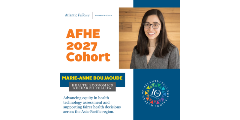 Image for Marie-Anne Boujaoude joins the 2027 Atlantic Fellows for Health Equity cohort