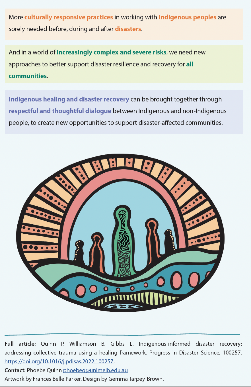 Indigenous healing & disaster recovery