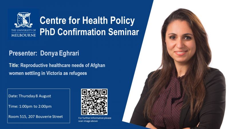 Image for PhD Confirmation Seminar - Donya Eghrari
