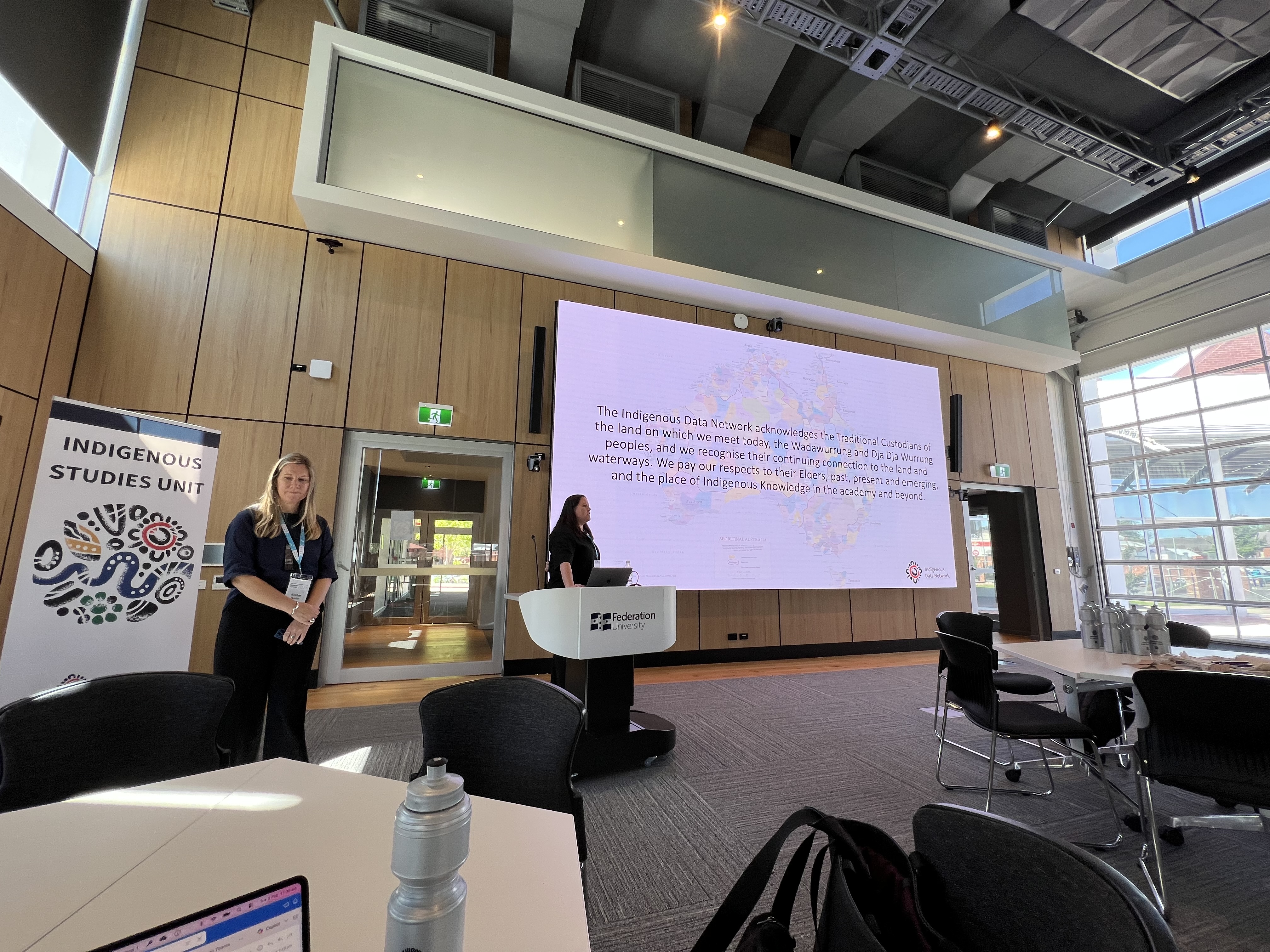 Kristen Smith and Andrea Clarke presenting at ARDC Summer school in Ballarat
